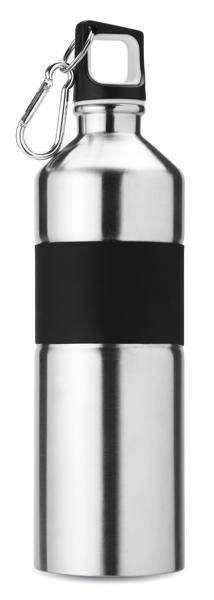 Dvojfarebná fľaša na pitie, strieborná