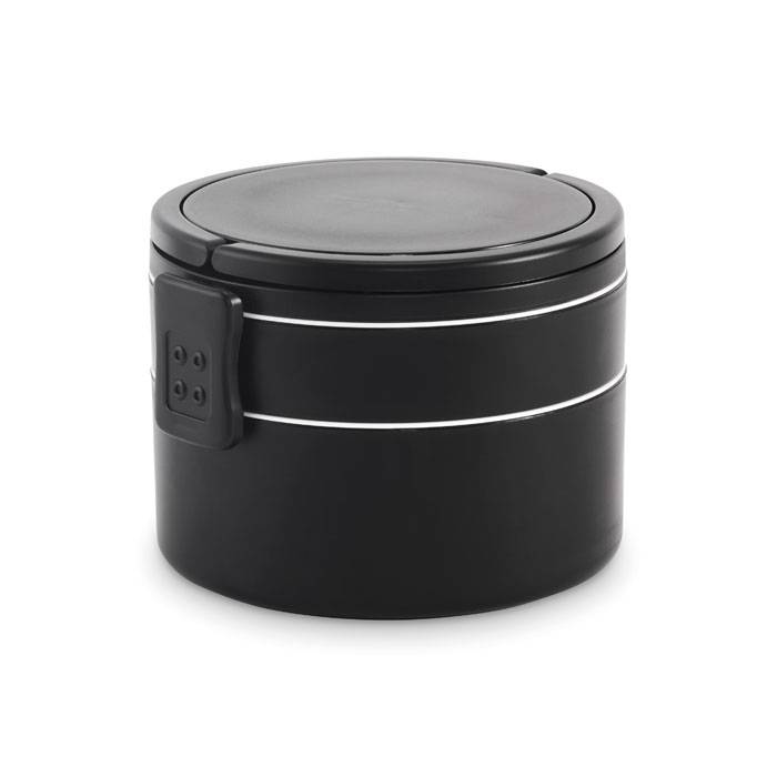Dvojposchodový box na obed 950 ml, čierna