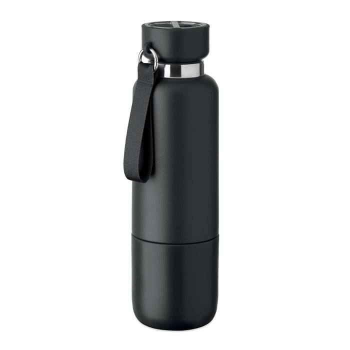Dvojstenná fľaša 500ml, čierna