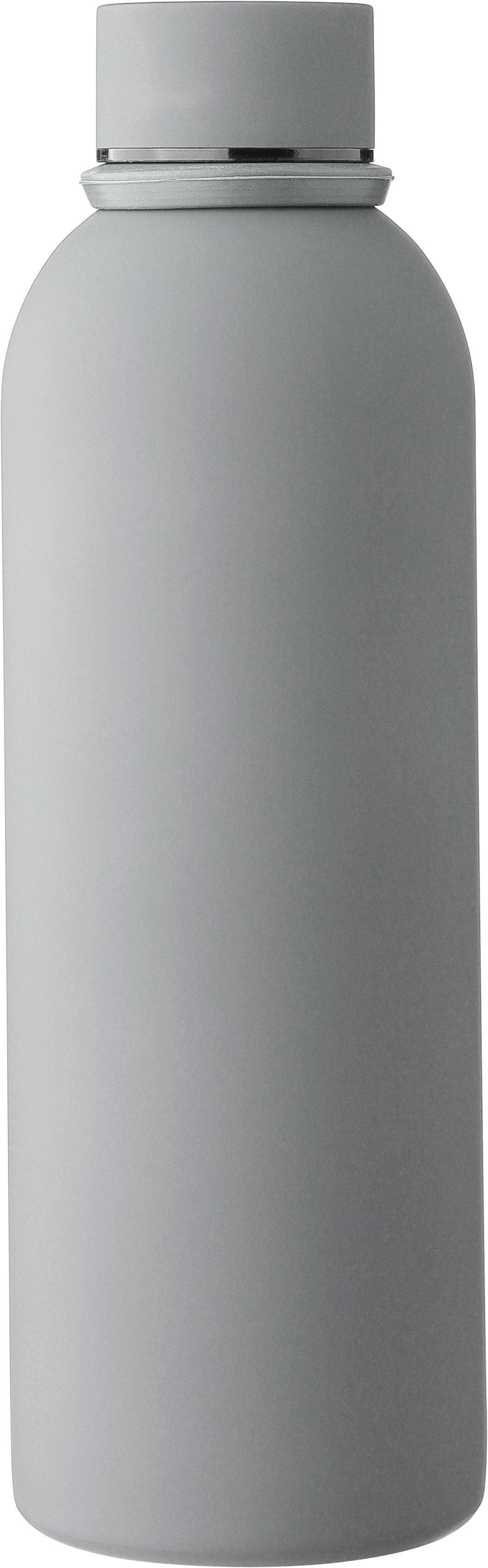 Dvojstenná fľaša na pitie z recyklovanej nehrdzavejúcej ocele (500 ml) Sena, sivá