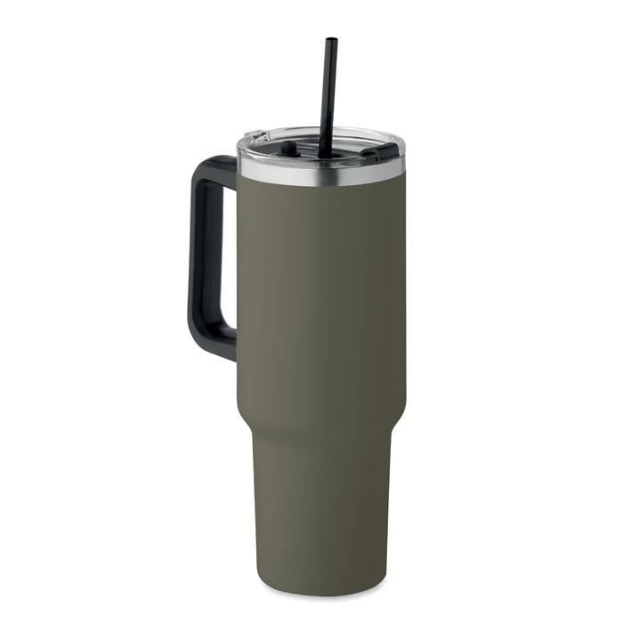 Dvojstenný hrnček s objemom 1200ml, zelená Dark