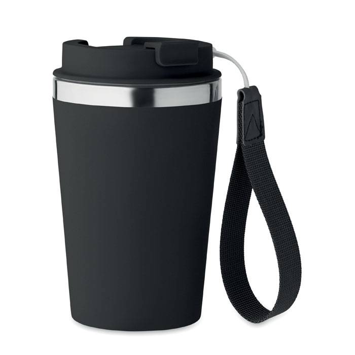 Dvojstenný kelímok 350 ml, čierna
