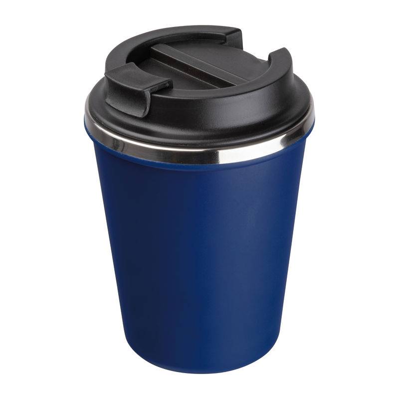 Dvojstenný pohár z nerezovej ocele, 350 ml, modrá Dark