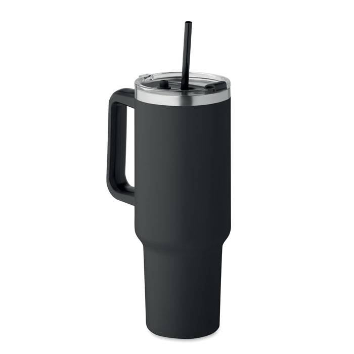 Dvojstenný tumbler 1200 ml, čierna