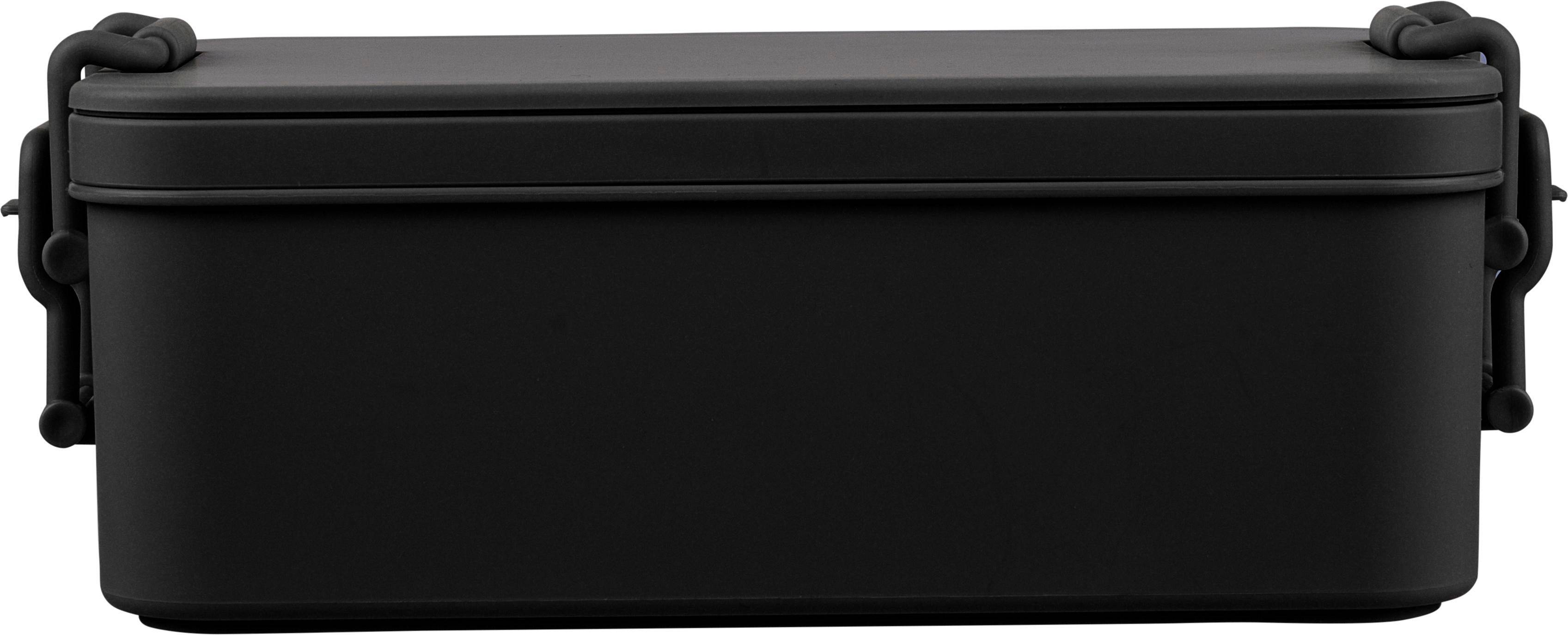 Dvojvrstvový PP obedár Siena, čierna