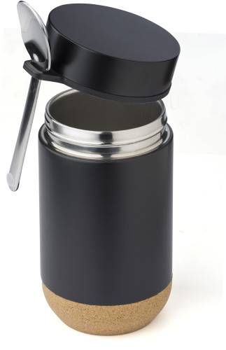 Dvoustěnný hrnec na oběd Nash, šedá stříbrná