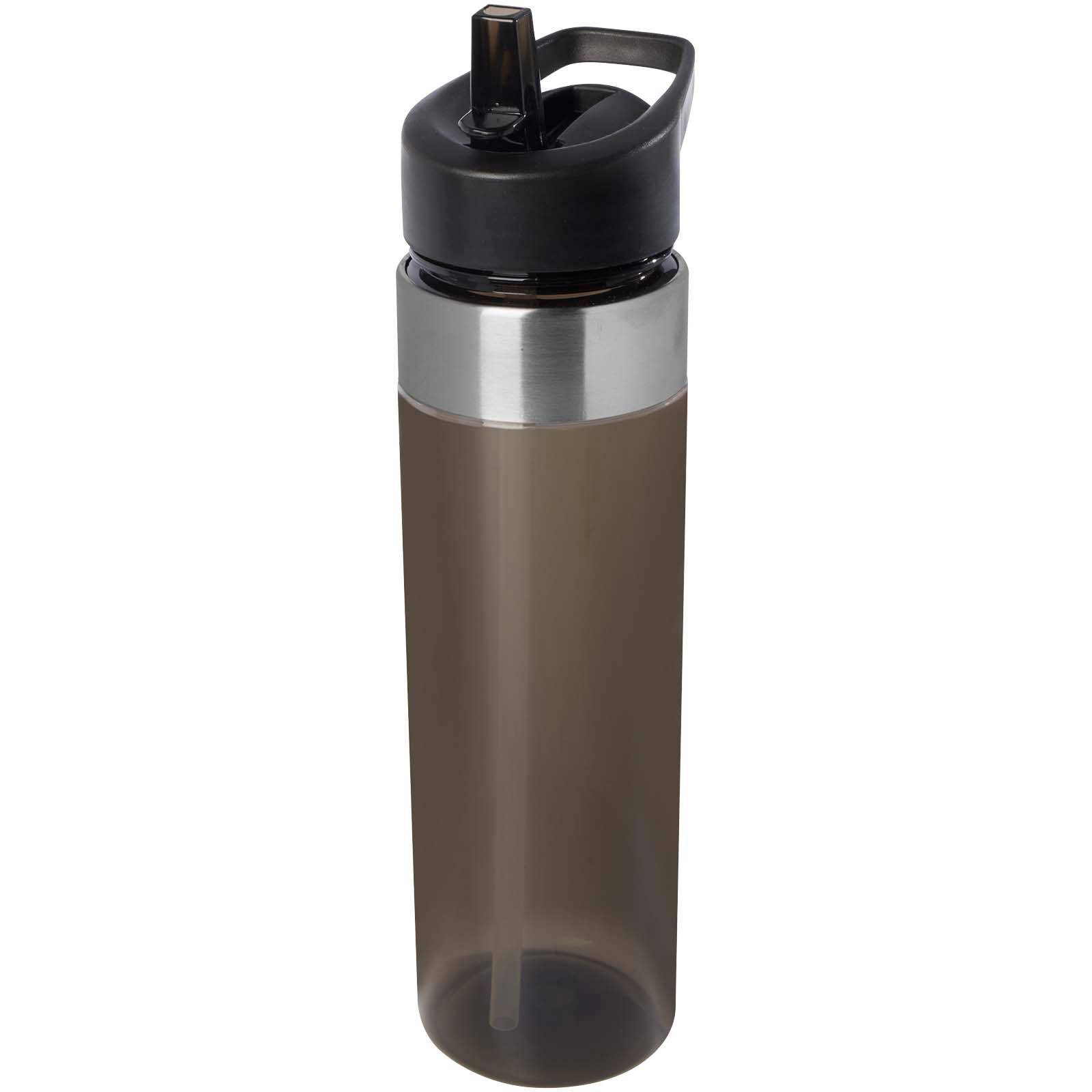 Dylan 650ml Tritan fľaša s viečkom s hubicou, sivá