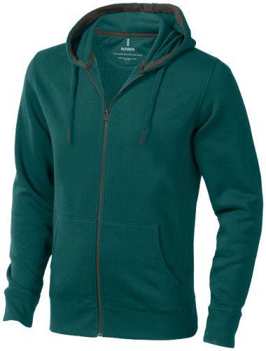 ELEVATE ARORA HOODED FULL ZIP SWEATER zelená L