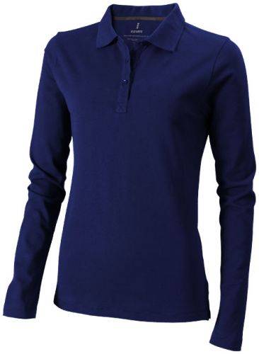 ELEVATE OAKVILLE LADIES LONG SLEEVE POLO nám.modrá M