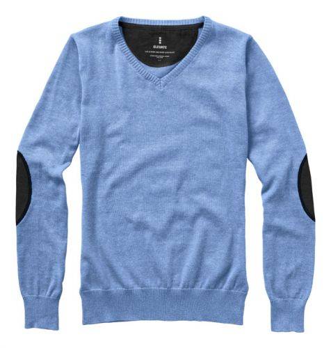 ELEVATE SPRUCE LADIES V-NECK PULLOVER sv.modrá XXL
