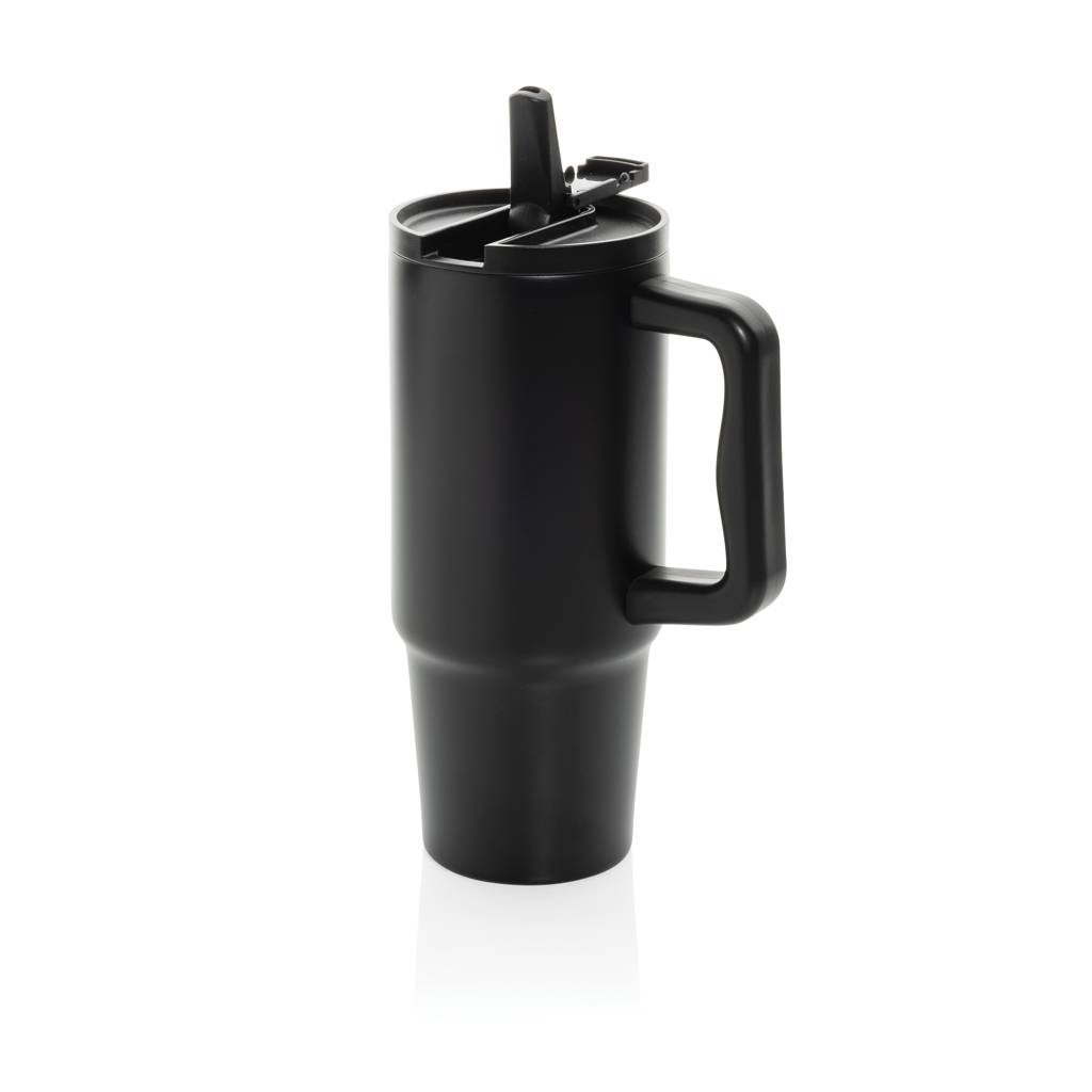 Embrace nepretekajúci tumbler z recykl. nerez. ocele 900ml, čierna