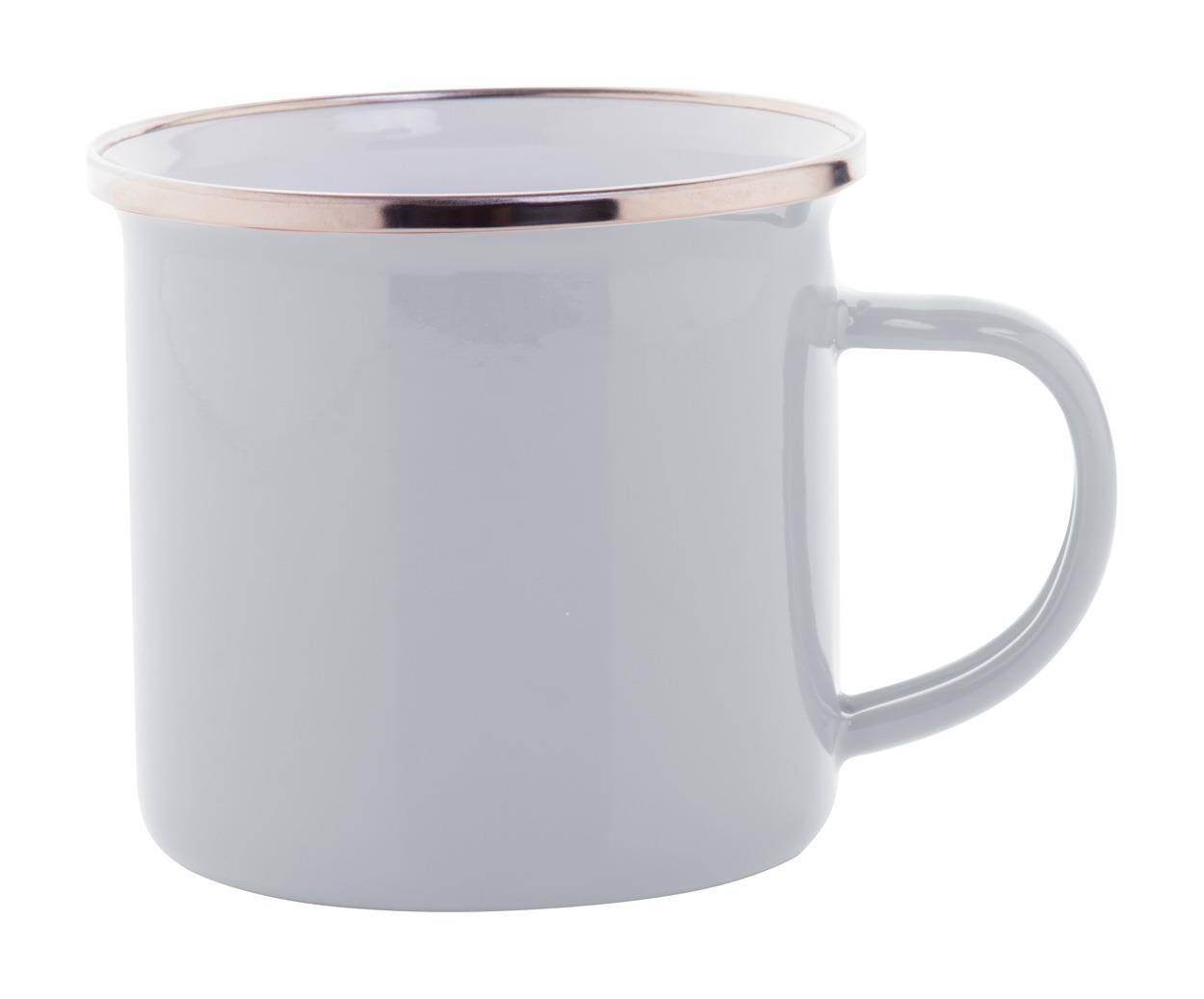 Enavint smaltovaný hrnček, biela