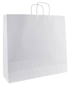 ERNA54 Papírová dárková taška, 54x15x49 cm, bílá