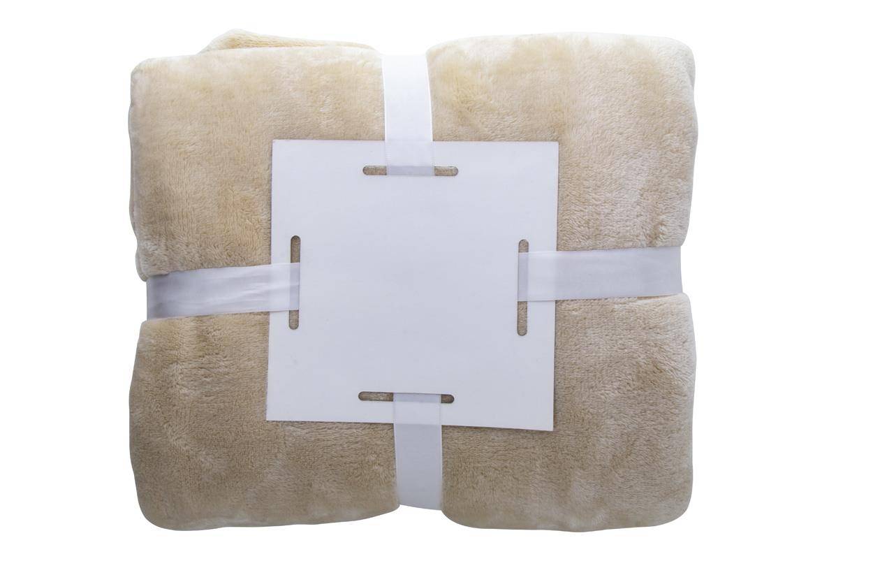 Espoo flanelová deka, hnědá béžová