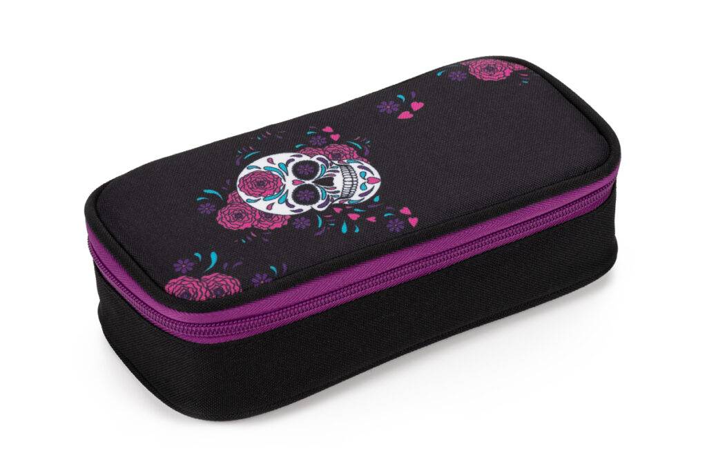 Etue s chlopňou Skull, viacfarebná