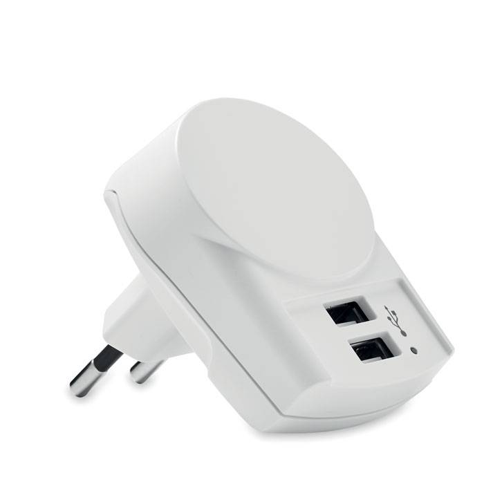 EURO USB CHARGER 2XA Nabíječka, bílá