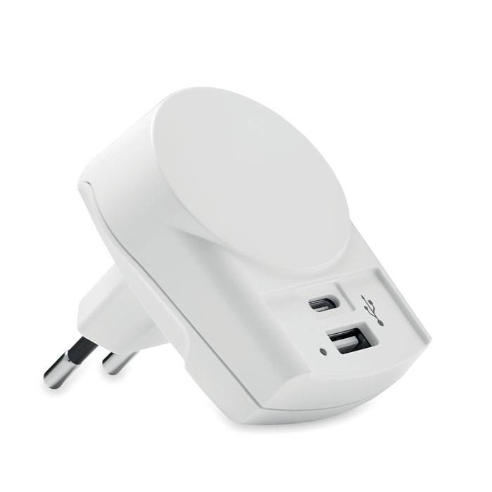 EURO USB CHARGER A/C Nabíječka, bílá
