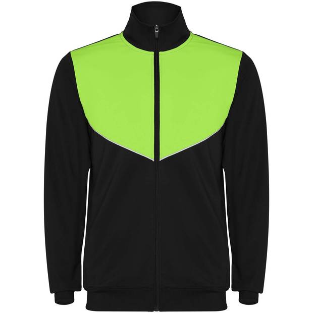 Evans unisex tepláková súprava, čierna - zelená Lime, S Evans unisex tepláková súprava, čierna - zelená Lime, S