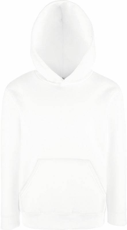 F.O.L. | Classic Kids Hooded Sweat, Detská mikina s kapucňou, biela, 140