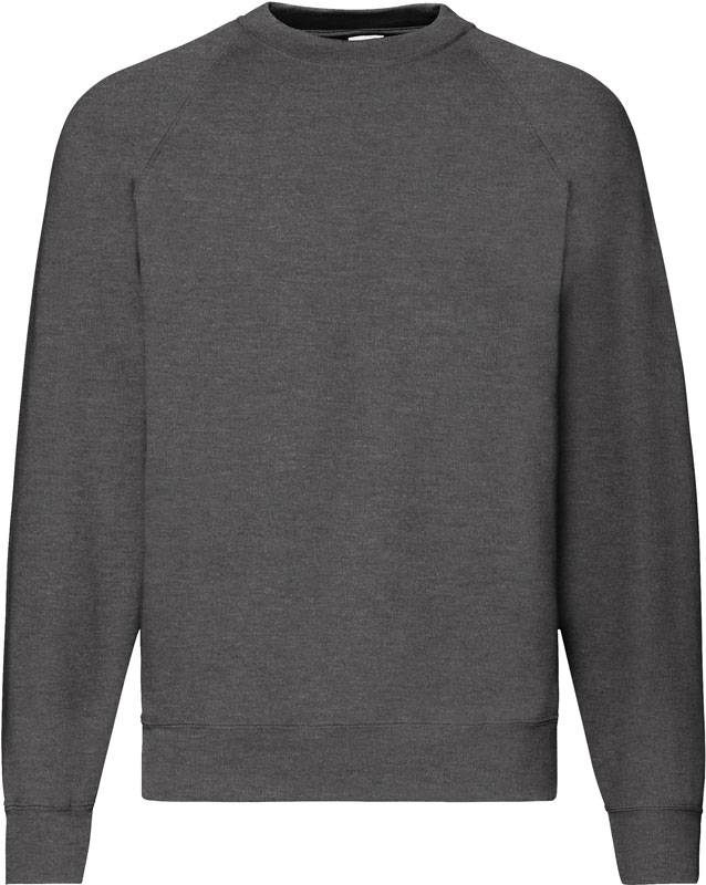 F.O.L. | Classic Raglan Sweat, Raglánová mikina, sivá Dark Heather, L