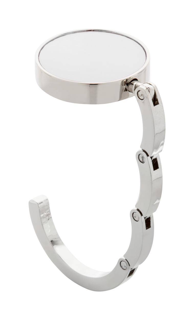 Factor věšáček na tašku, šedá stříbrná