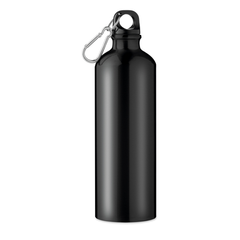 Obrázok ku produktu FAMBA hliníková fľaša s karabínou, 750 ml, čierna
