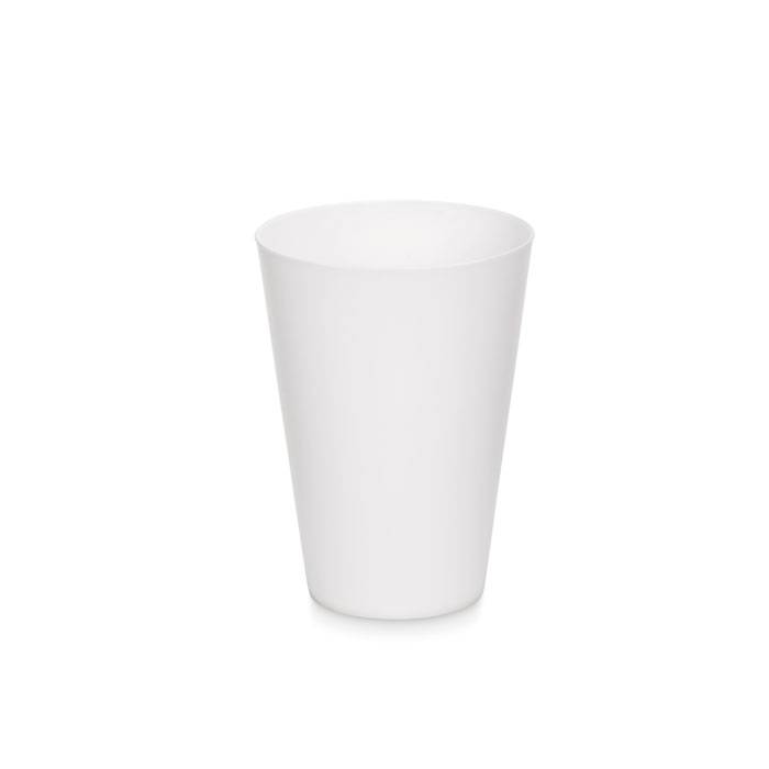 FESTA LARGE  Téglik z matného PP 300ml, biela Tábor