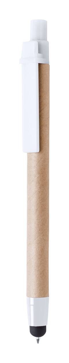 Fibon dotykové guľôčkové pero, biela