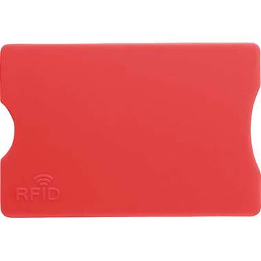 FIDORA plast.obal na kreditnú kartu, RFID technológia, červená