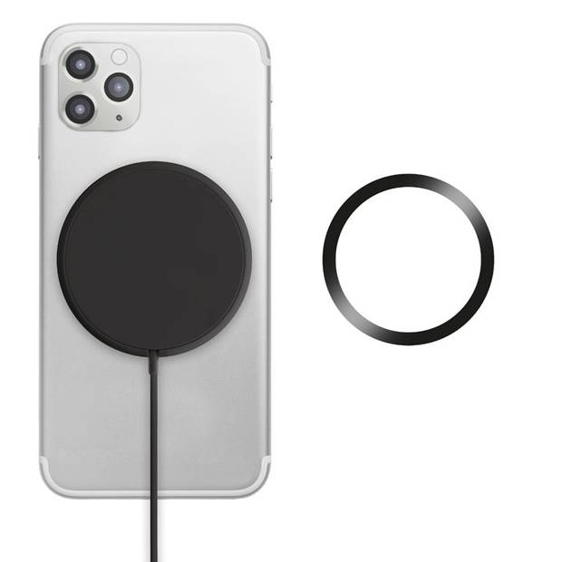 FLAKE MAG bezdrôtová nabíjačka, čierna FLAKE MAG bezdrôtová nabíjačka, čierna