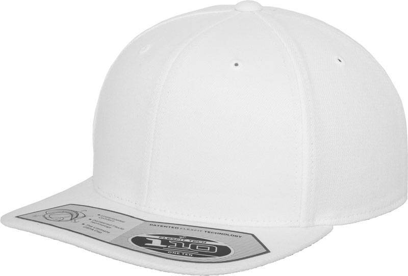 Flexfit | 110, 6 panelová šiltovka "Fitted Snapback", biela
