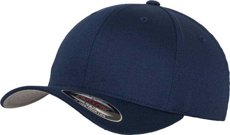 Flexfit | 6277, 6 panelová vlnená česaná šiltovka Flexfit, modrá Navy, Toddler