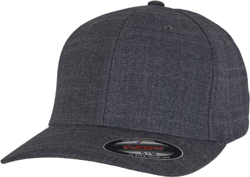 Flexfit | 6277FM, 6 panelová melírovaná šiltovka, sivá Charcoal Melange, S/M