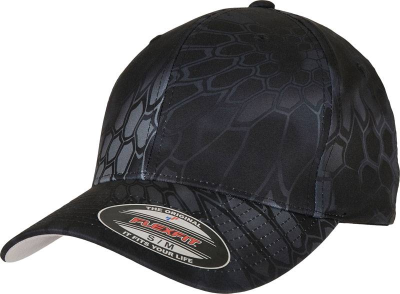 Flexfit | 6277KR, 6 panelová šiltovka "Kryptek", sivá Typhon, L/XL