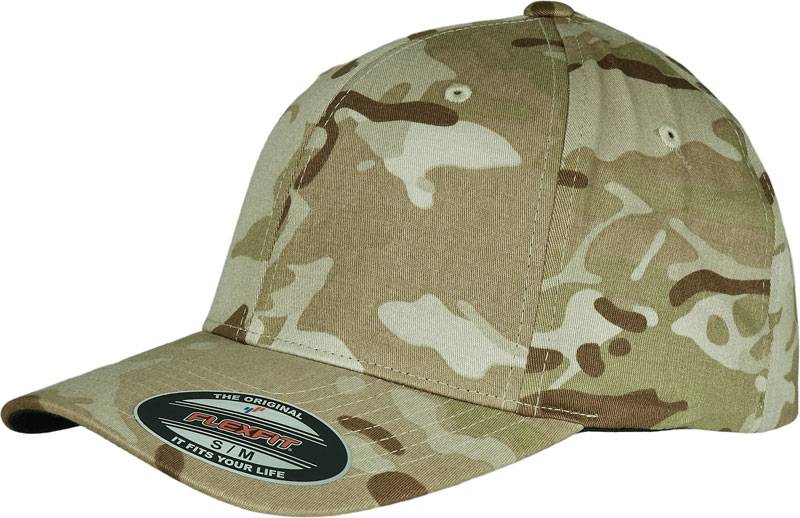 Flexfit | 6277MC, 6 panelová šiltovka Multicam®, camouflage Multicam hnedá Khaki, L/XL