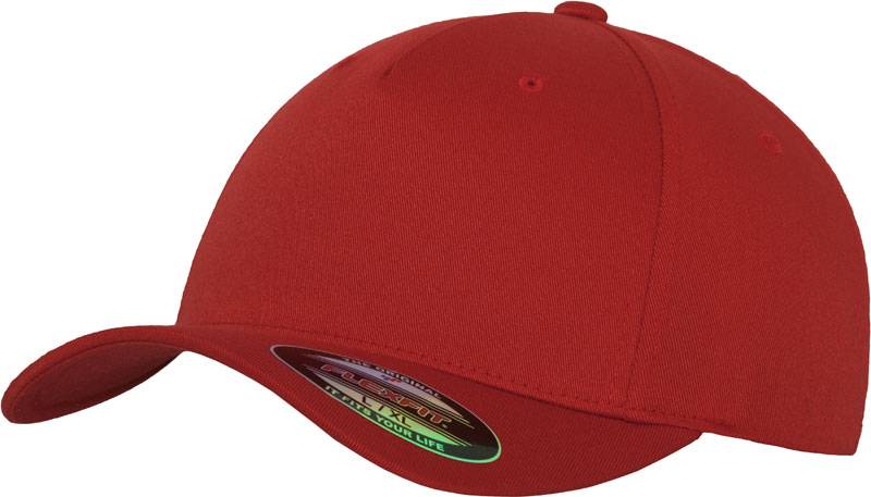 Flexfit | 6560, 5 panelová Flexfit šiltovka, červená, L/XL