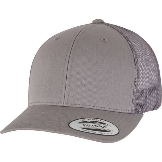 Flexfit | 6606/6606T, 6 panelová vintage šiltovka "Trucker", sivá Steel, onesize Flexfit | 6606/6606T, 6 panelová vintage šiltovka "Trucker", sivá Steel, onesize