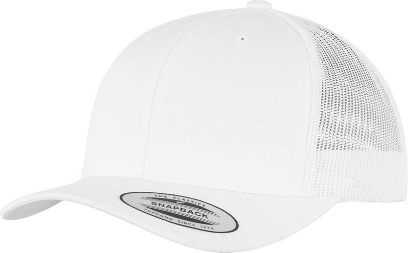 Flexfit | 6606/6606T, Vintage Trucker šiltovka, biela, Kids