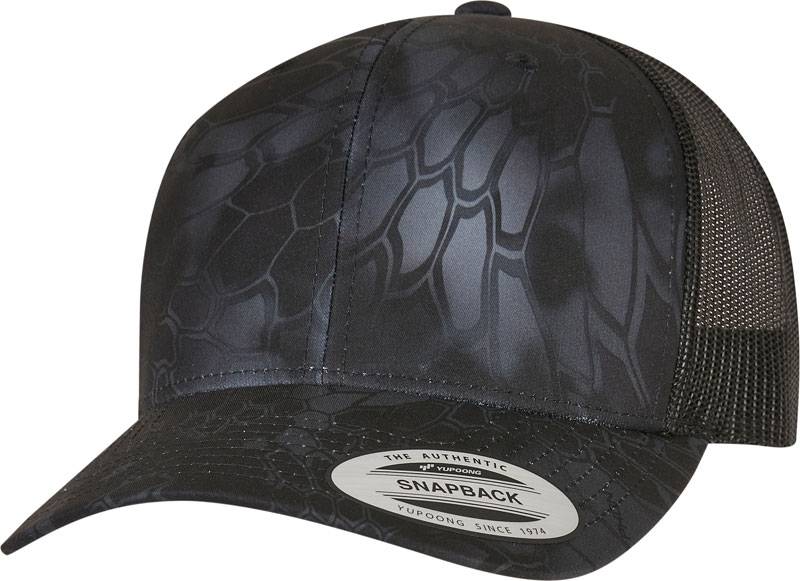 Flexfit | 6606KR, 6 panelová šiltovka Trucker "Kryptek®", sivá Typhon