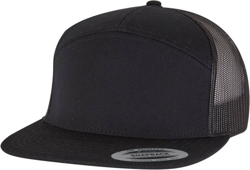 Flexfit | 9294, 7 panelová Trucker šiltovka, čierna, onesize
