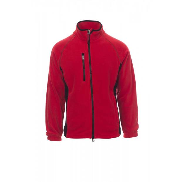 Flísová bunda PAYPER ASPEN+, červená / čierna, M Flísová bunda PAYPER ASPEN+, červená / čierna, M