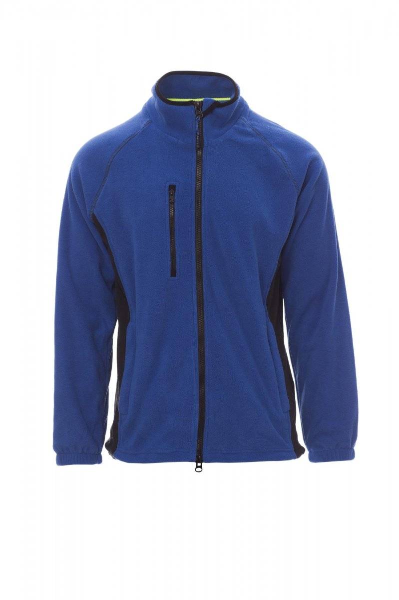 Flísová bunda PAYPER ASPEN+, royal modrá / čierna, 3XL