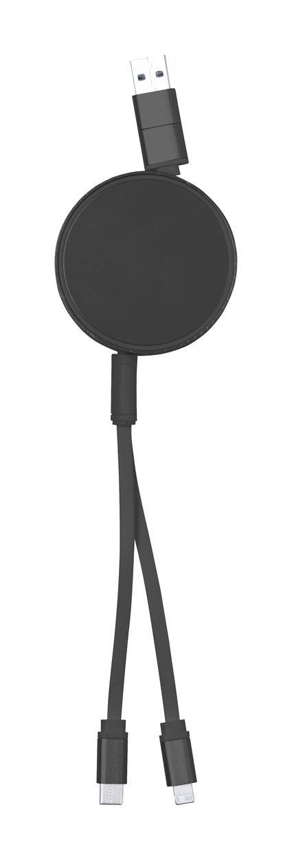 Freud USB nabíjací kábel, čierna