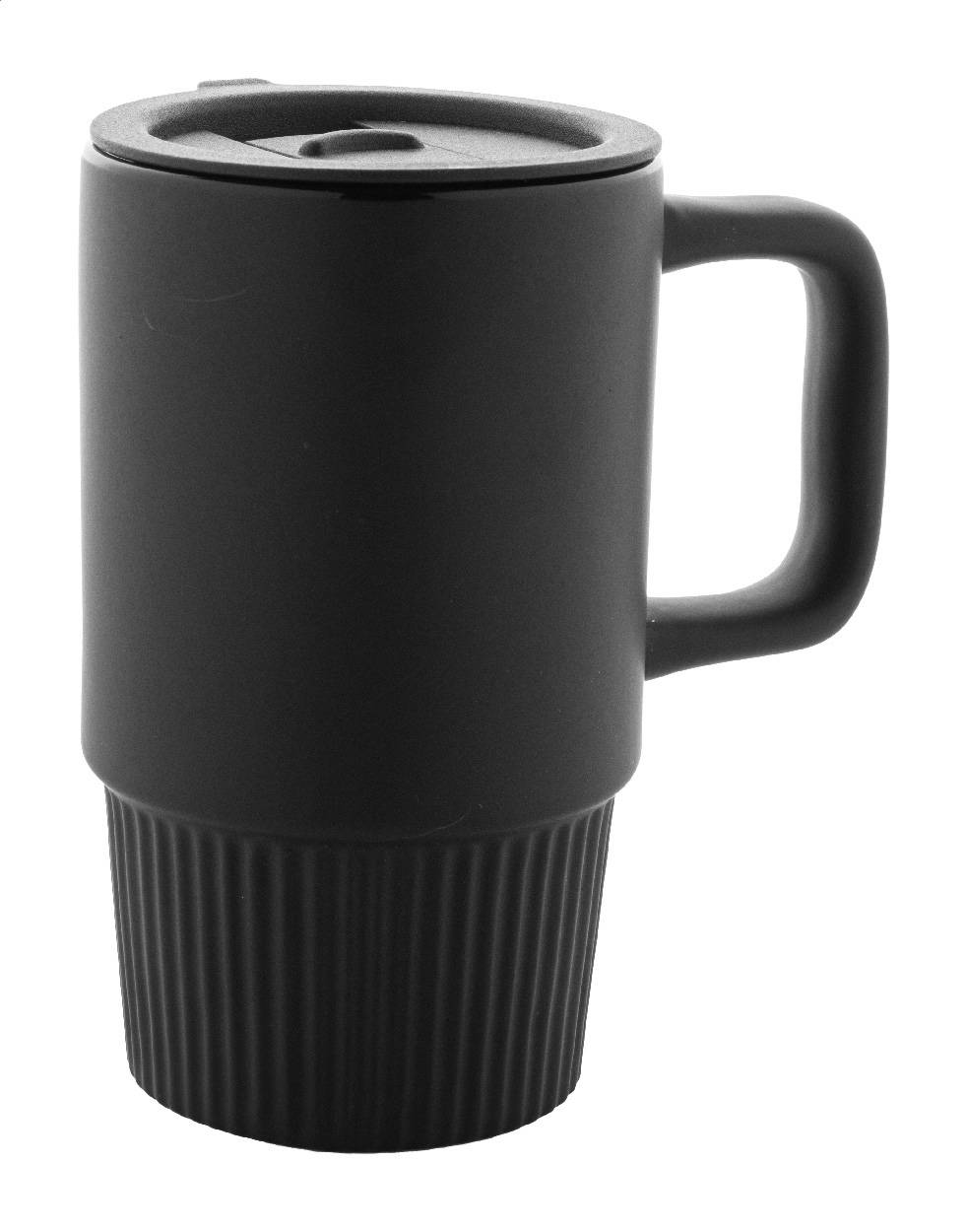 Freyja cestovný hrnček, čierna