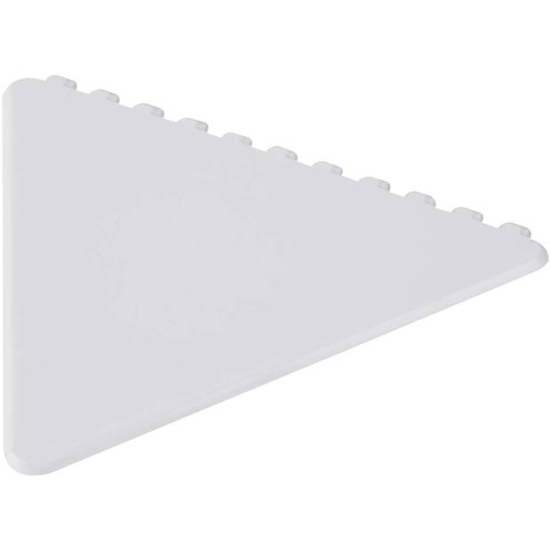 Frosty triangular recycled plastic ice scraper, biela Frosty triangular recycled plastic ice scraper, biela