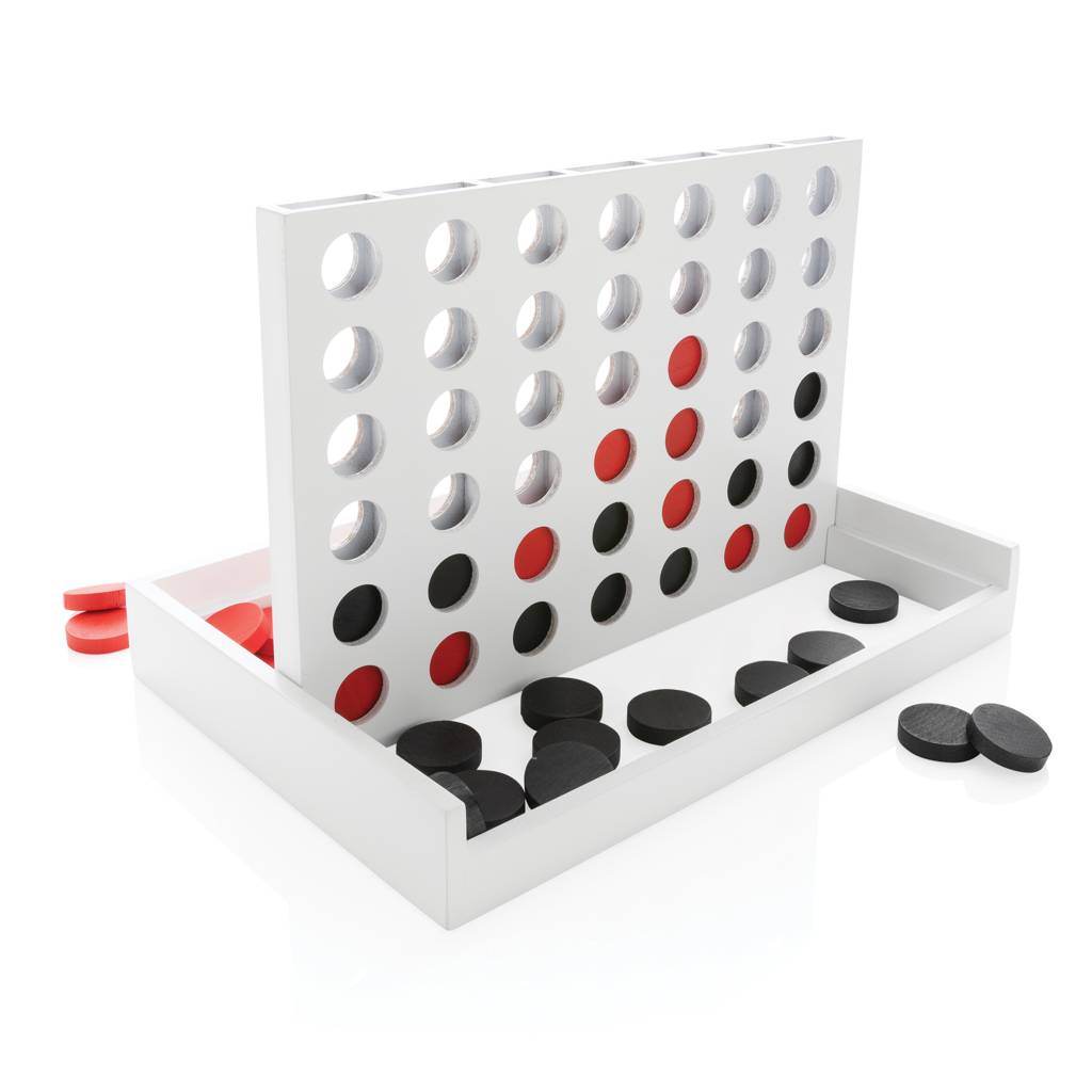 FSC® dřevěné piškvorky Connect four, biela