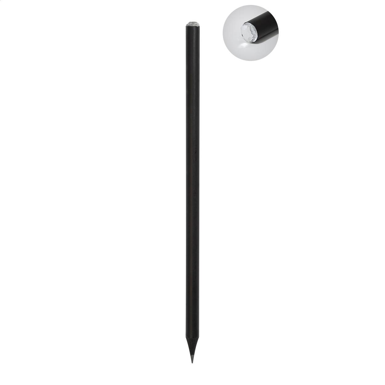 Gemcil ceruzka s ozdobnými kamienkami, biela