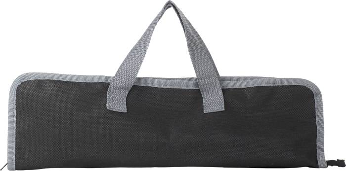 GILIAN sada náradia na grilovanie v puzdre z netkanej textílie