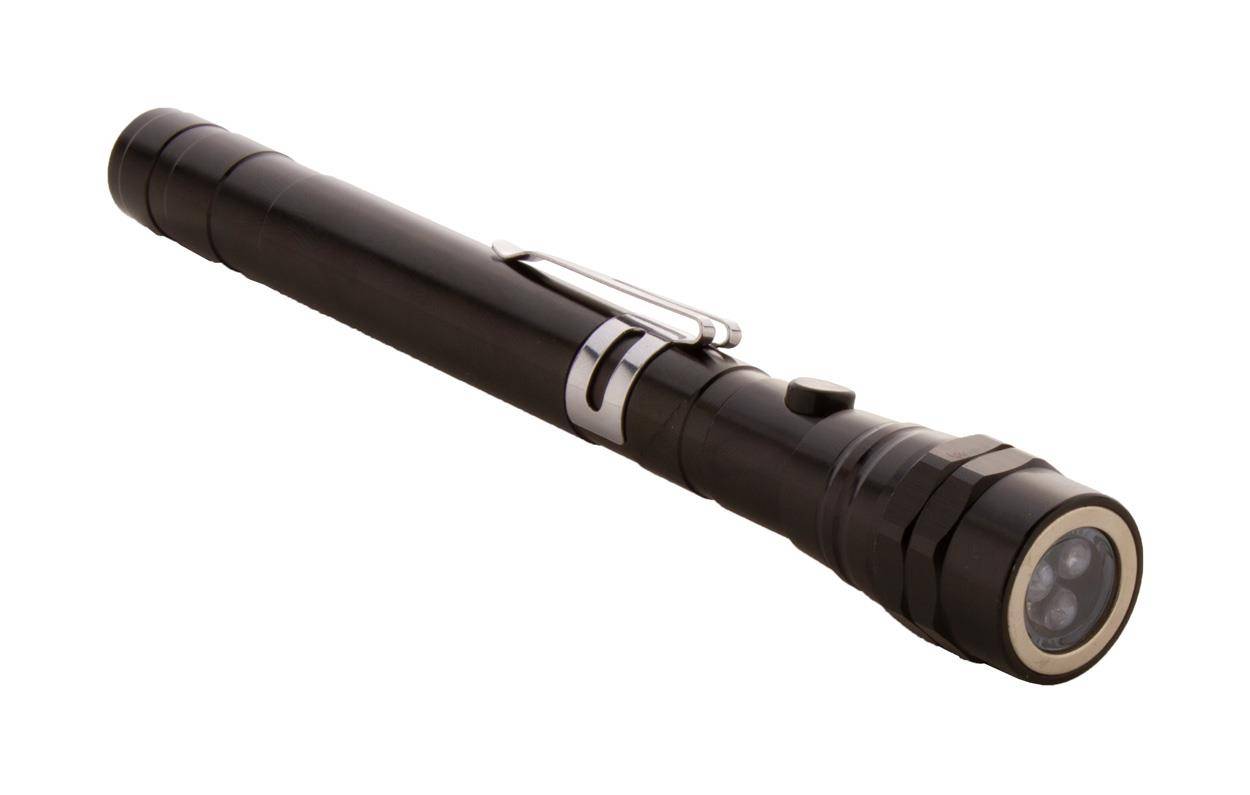 Giraffe výsuvná baterka, čierna  