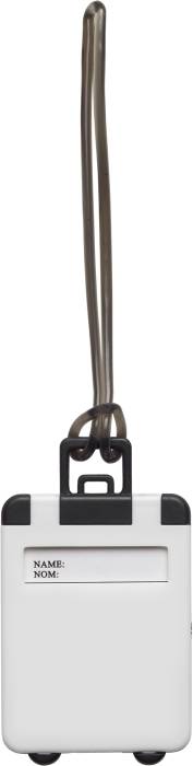 GONDOR plastová jmenovka na zavazadla, bílá